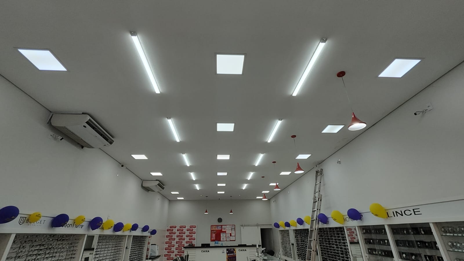 Projeto de iluminação comercial